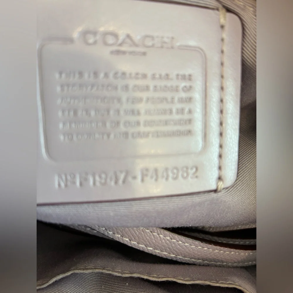 Coach Mini Surrey Carryall satchel in lilac or jasmine crossgrain leather